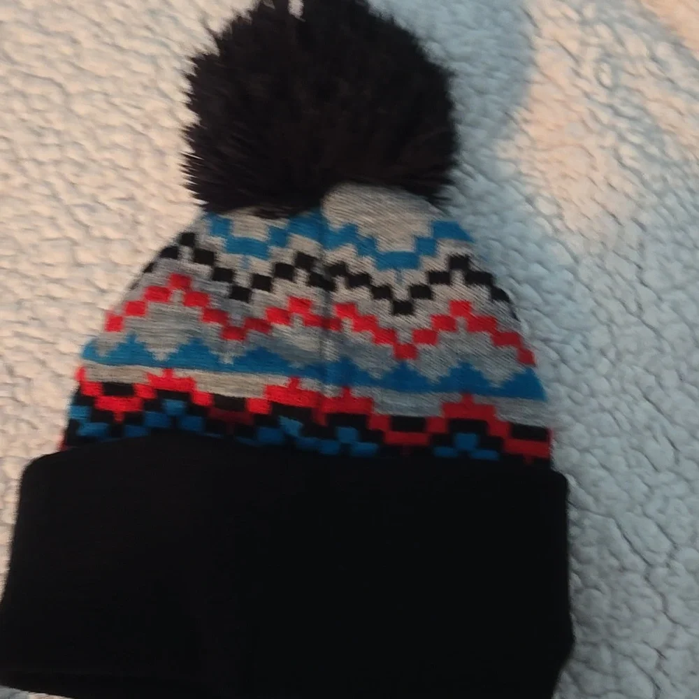 Marvel SPIDEY Black Beanie with‎ Pom Pom